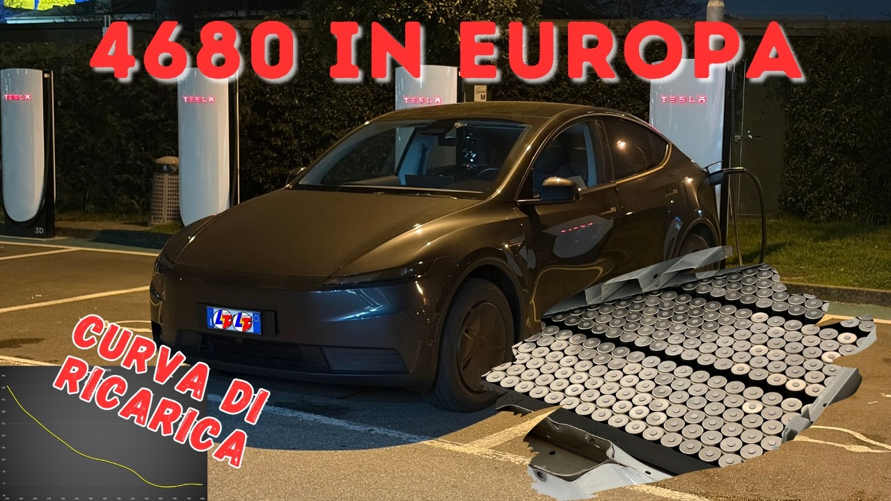 La curva di ricarica delle 4680! Proviamola su Model Y Long Range RWD