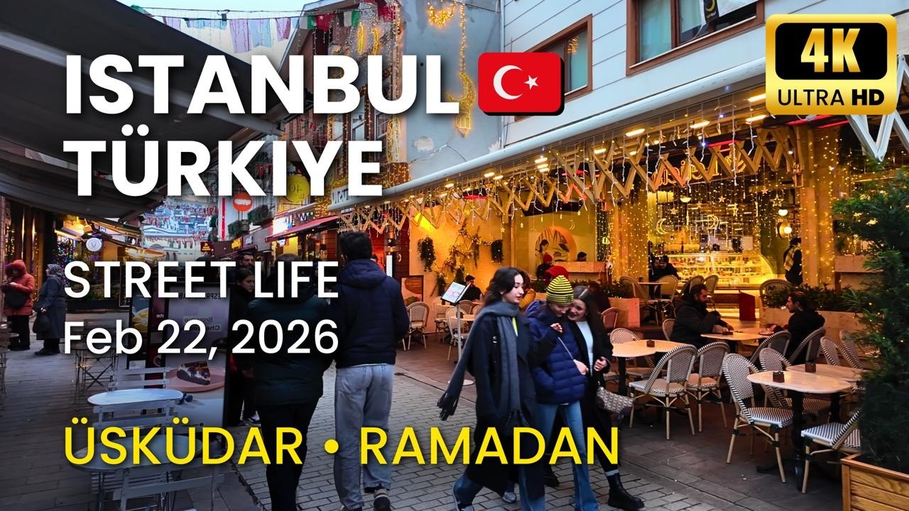 Ep.62 – Windy Üsküdar 🇹🇷 | Quiet Ramadan Evening | Istanbul Street Life | Walking Tour 4K