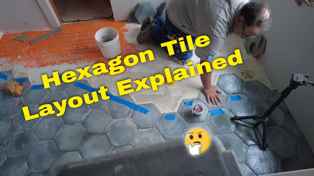 Hexagon tile floor, LAYOUT to INSTALL Day by day issues when building a shower Part 5