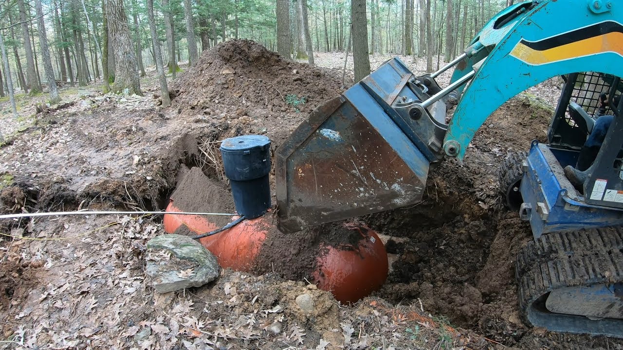 Burying another propane tank