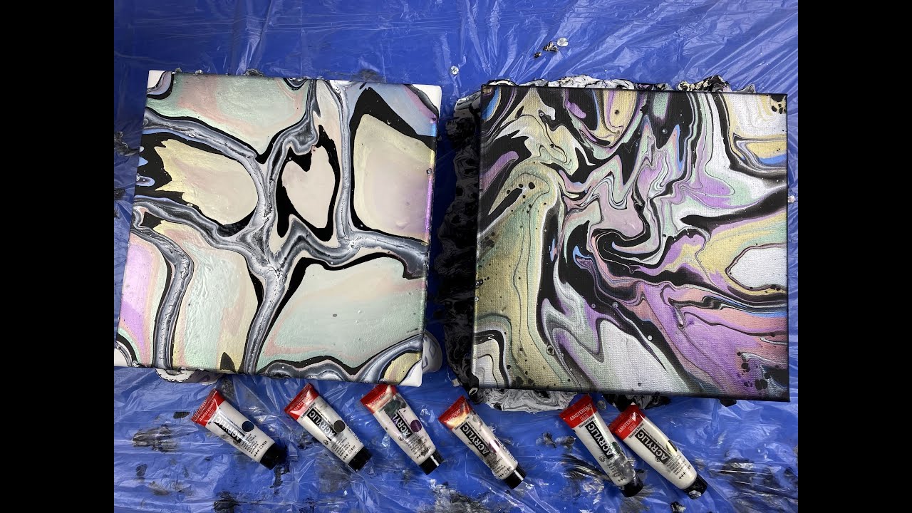 UPDATE: Amsterdam Acrylic Pearl Paint... almost dry!