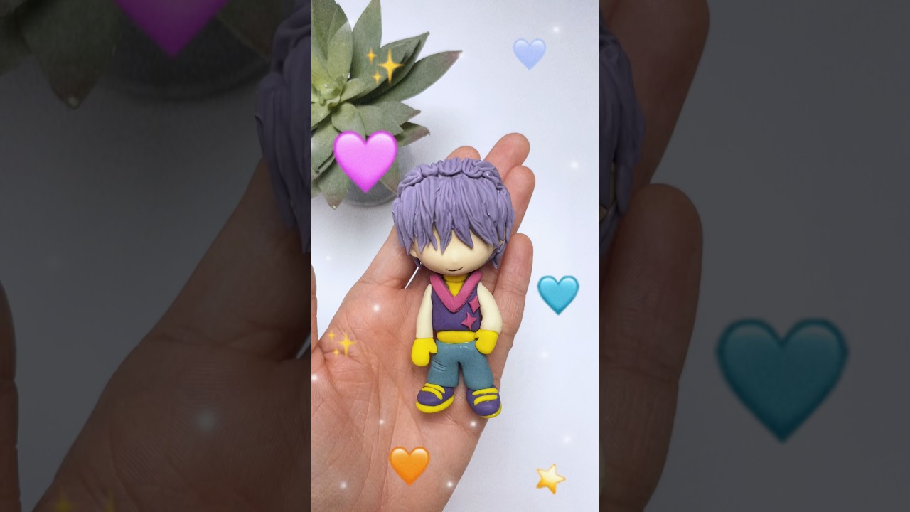 😱 Tylko tajemnica gliny!! #miniatureart #diy #claycrafts #kpopdemonhuntersnetflix #clayart