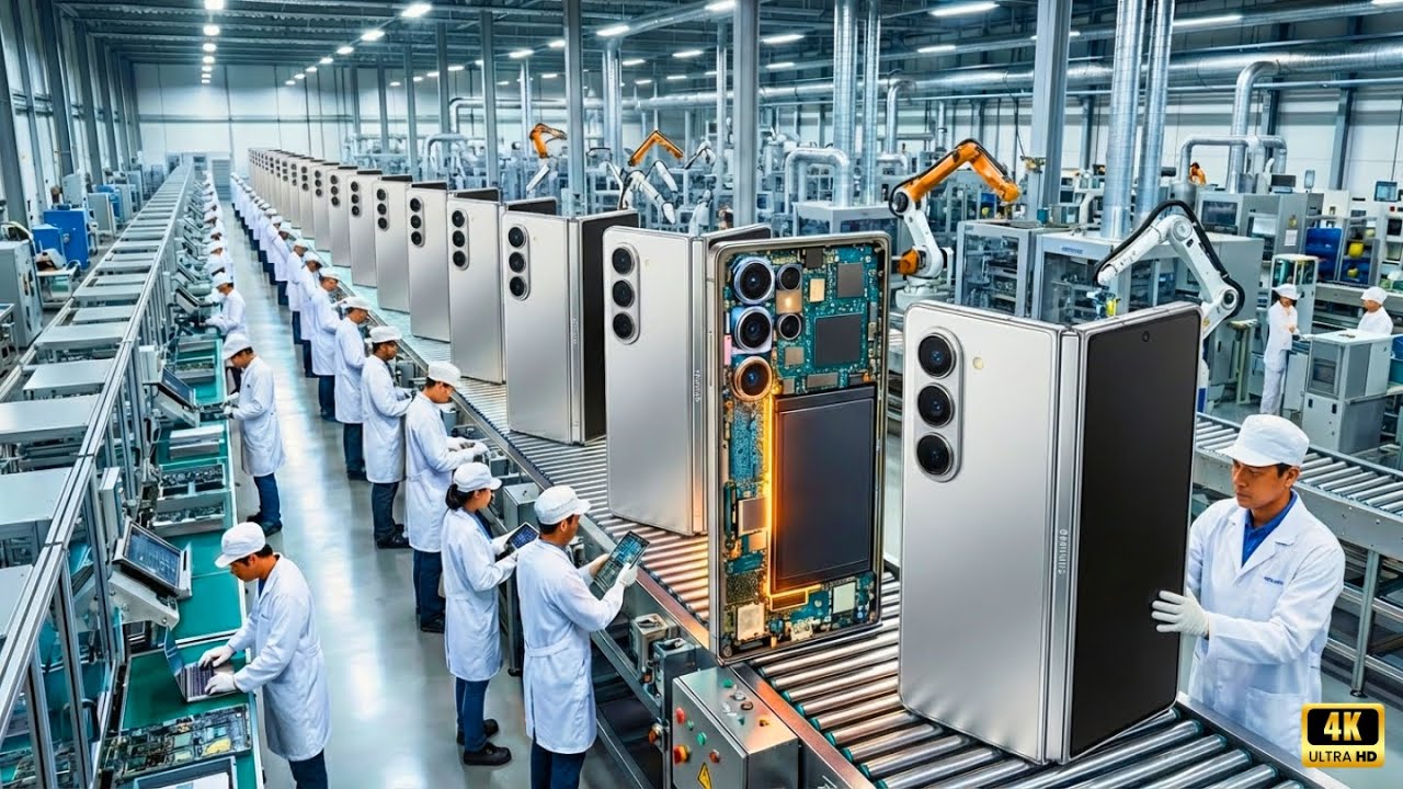 👉 Inside Massive Samsung Factory 🔥 How Millions of Galaxy Z Fold7 Smartphones Are Made