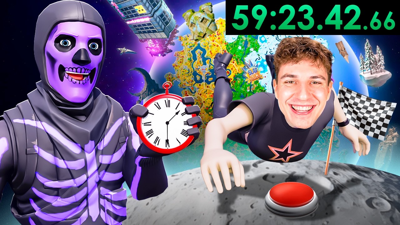 YOUTUBERZY vs 1 GODZINA na ONLY UP CHAPTER 4 w Fortnite
