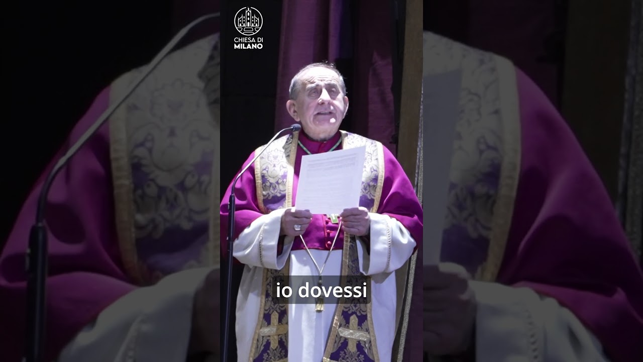 Comunicazione al termine della celebrazione penitenziale #delpini #dimissioni #chiesa #milano