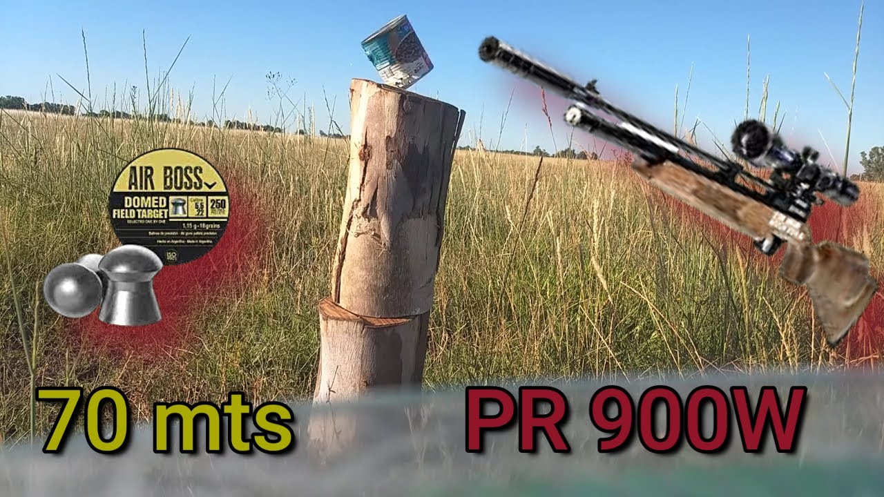 PR 900 - Tiros a 50 y 70 mts - 18 grains a 200 bares