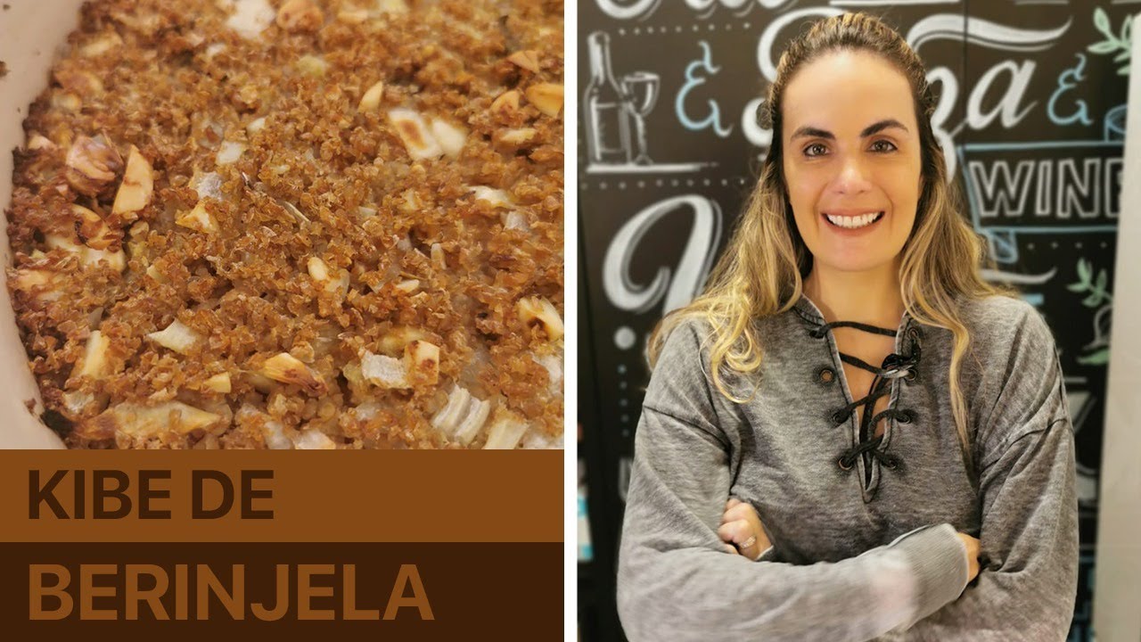 Receita de kibe de berinjela de forno - vegana vegetariana