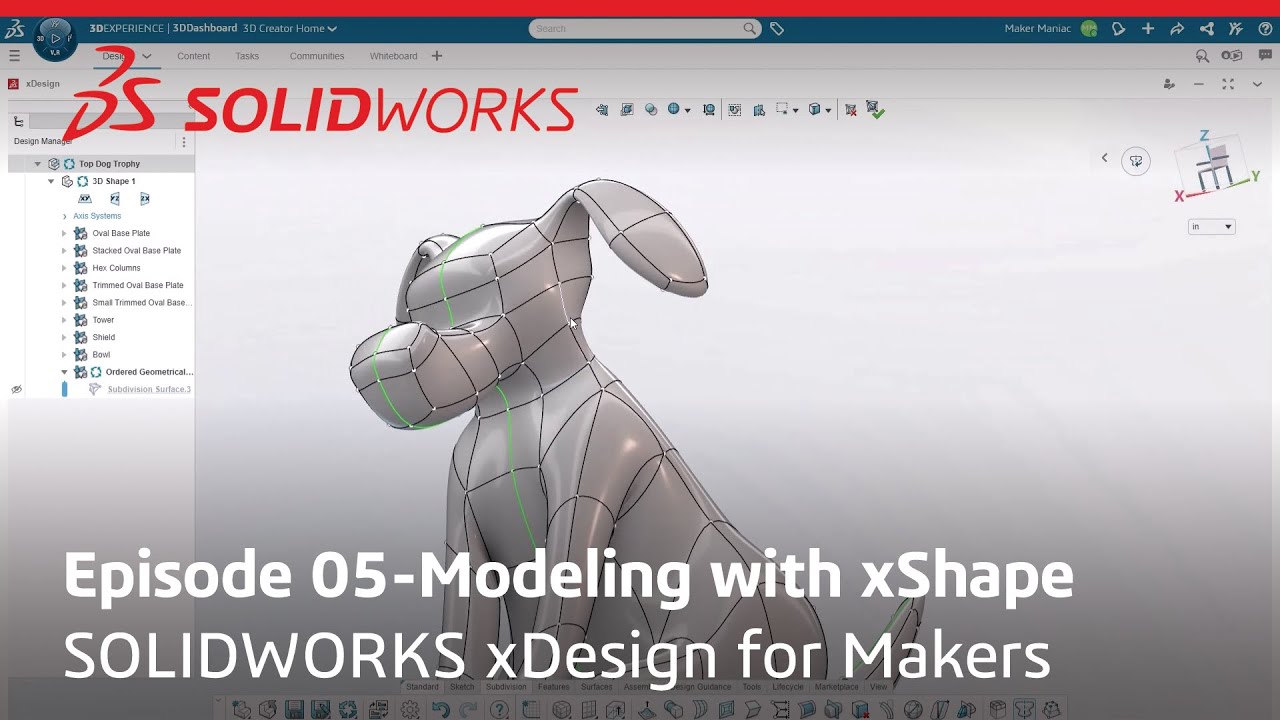 xDesign for Makers Project Series - Episode 05: Modeling with xShape