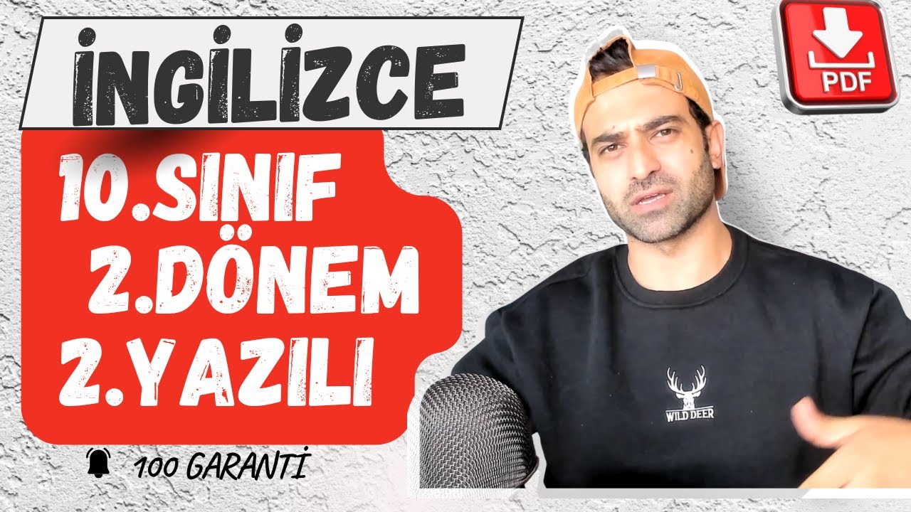 10.SINIF İNGİLİZCE 2.DÖNEM 2.YAZILI SORULARI VE CEVAPLARI 2025