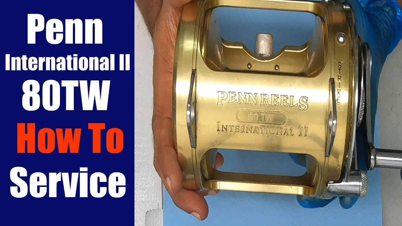 Penn International II 80TW Fishing Reel - How to take apart, service and reassemble