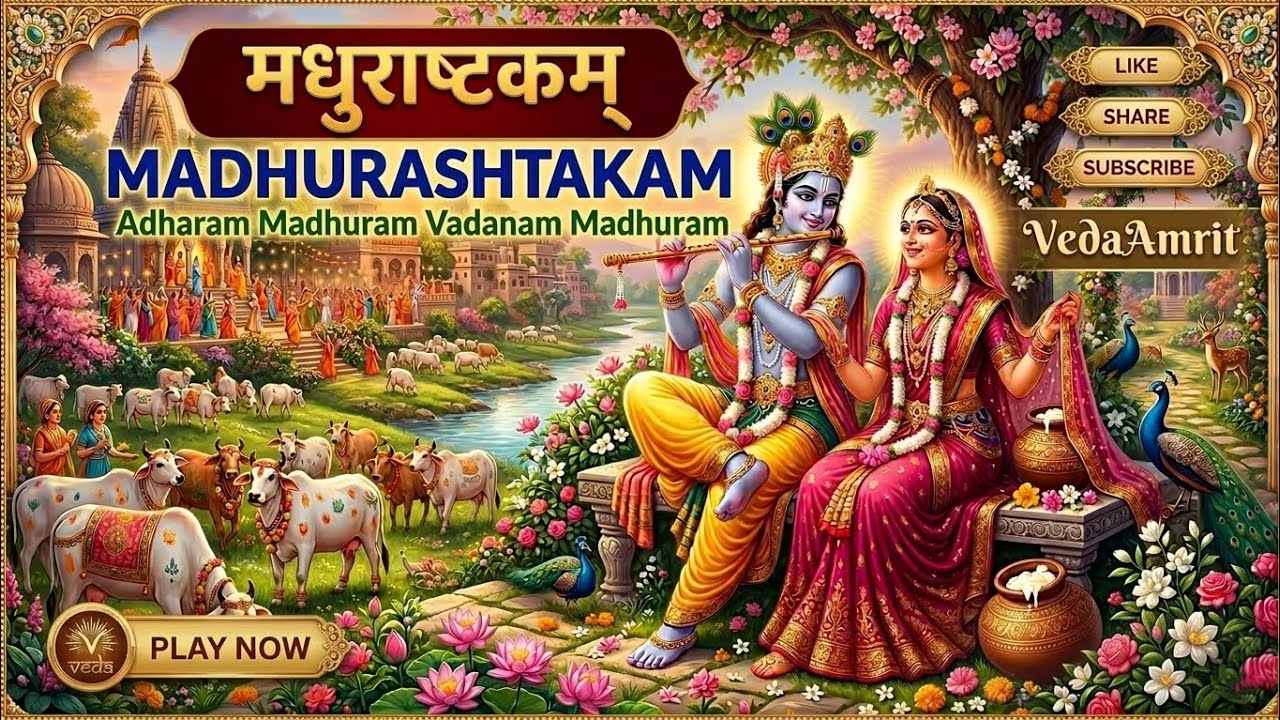 Adharam Madhuram (Madhurashtakam) | Soulful Krishna Bhajan | Divine Peace