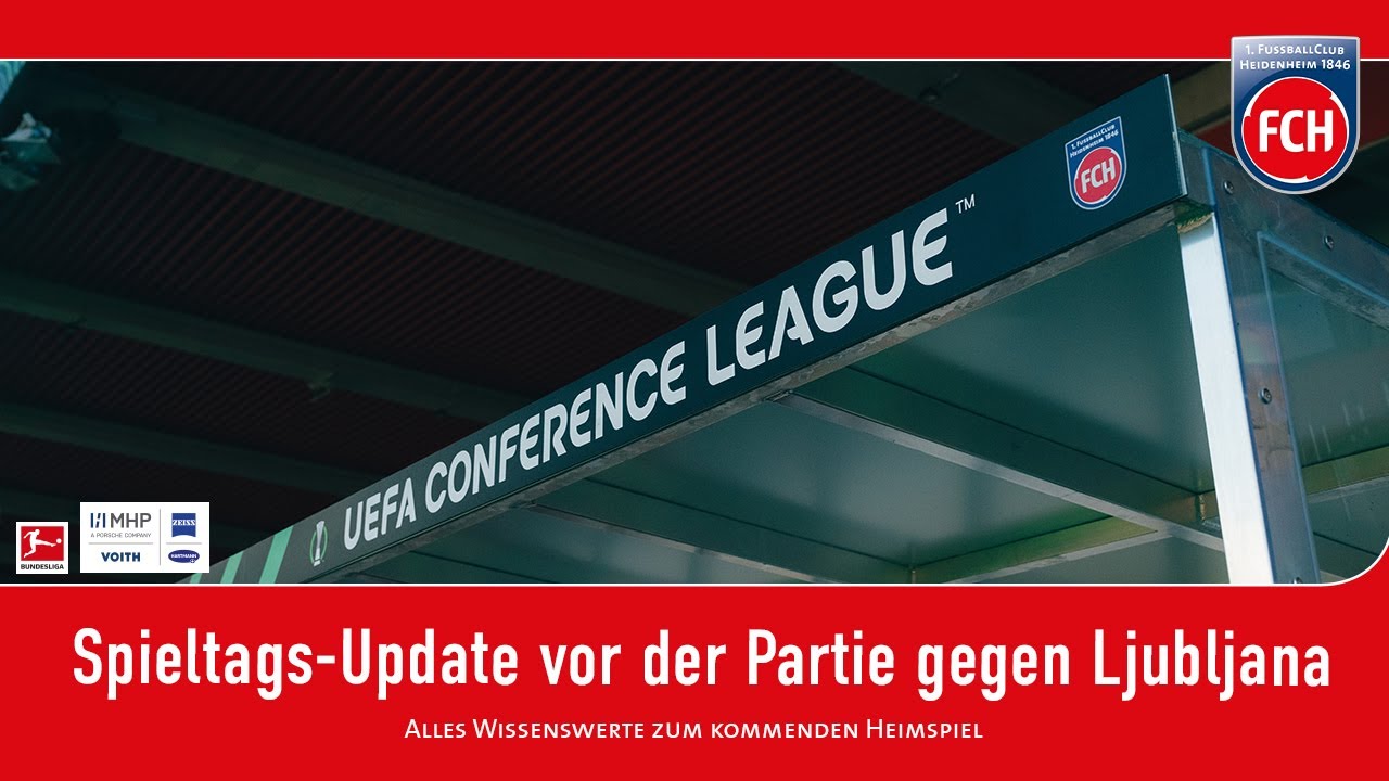 Spieltags-Update vor dem UEFA Conference League Spiel gegen Olimpija Ljubljana