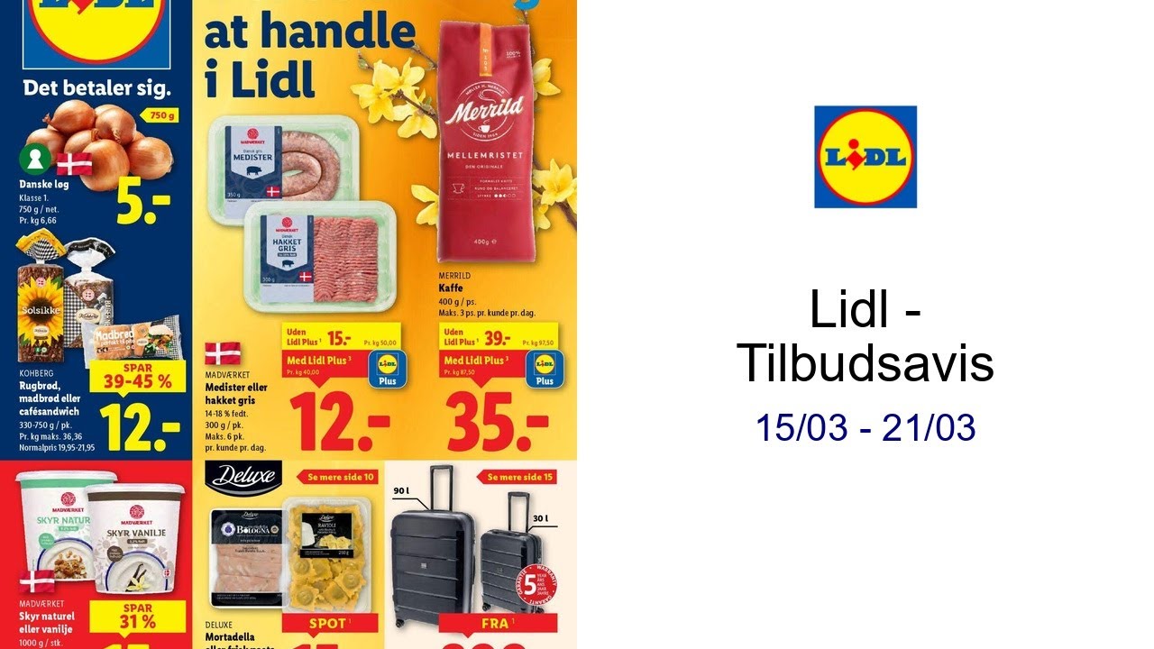 Lidl - Tilbudsavis 15/03 - 21/03
