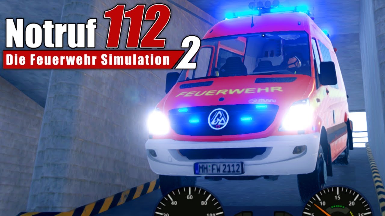NOTRUF 2: Wir ERKUNDEN die MAP & ELW im engen PARKHAUS | Notruf 112 Die Feuerwehrsimulation 2