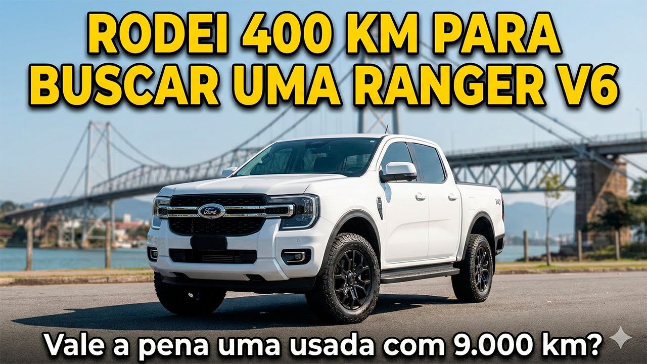 Vale a pena comprar uma Ranger V6 usada com só 9.000 km?