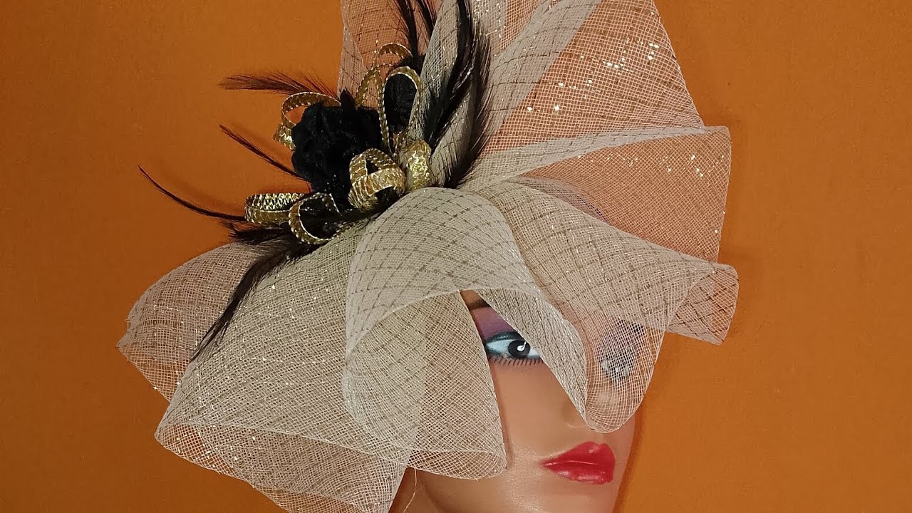 Crinoline fascinator for weddings