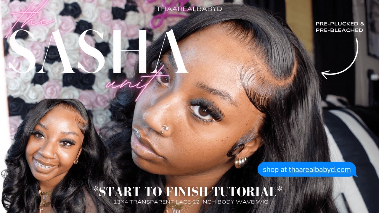 THE SASHA UNIT | INSTALL, BABY HAIRS, + FLAT IRON CURLS FT. THAAREALBABYD