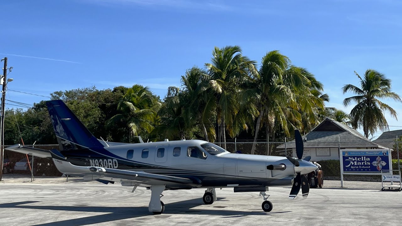 Beautiful trip home from the Bahamas in the TBM 930
