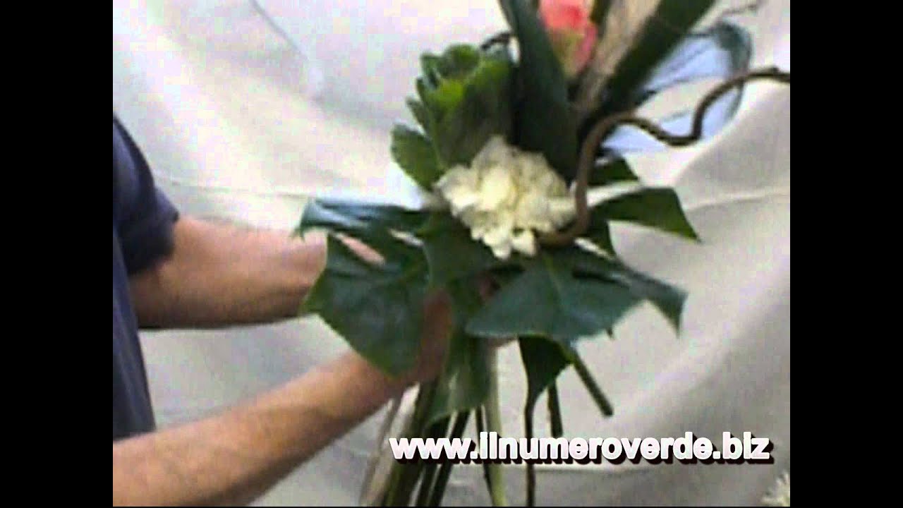 1x11 Mazzo di fiori formale lineare - Corso di composizioni floreali