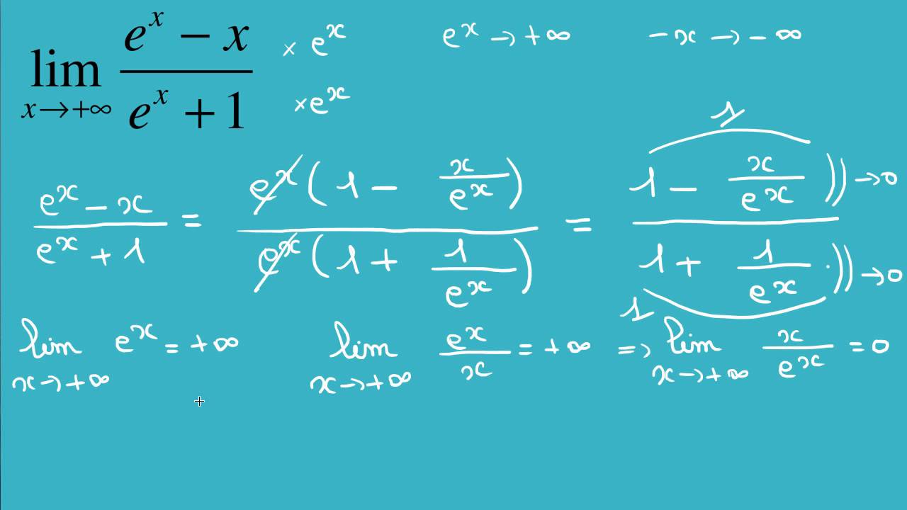 3) limites et exponentielle