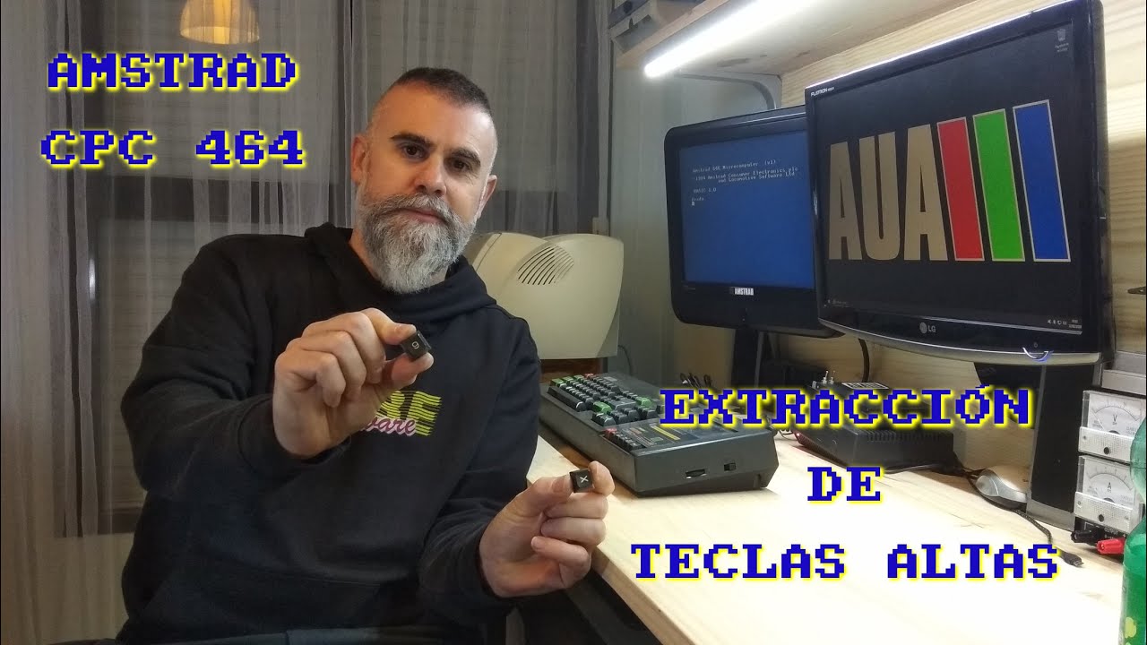 Extracción de teclas del Amstrad CPC 464 🎖️ "Teclas Altas"
