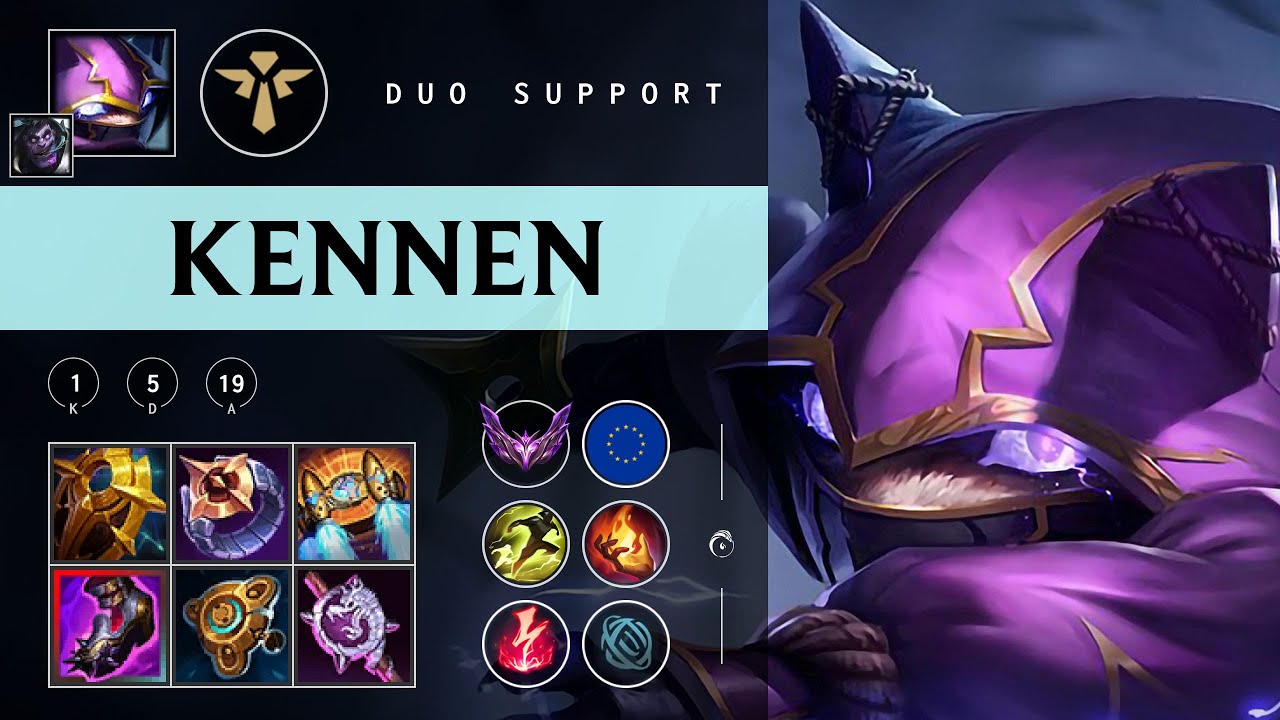 Kennen Support vs Thresh - EUW Master Patch 25.24