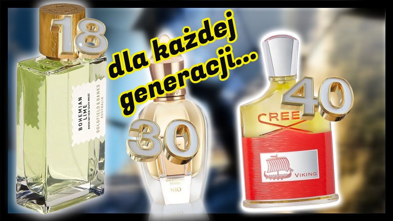 Męskie perfumy na lato z podziałem na kategorie wiekowe. 🔥
