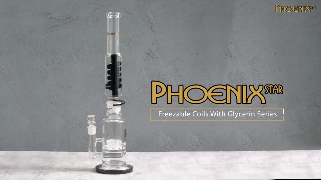Phoenix Star 18.5 Inches Glycerin Bong PHX64, Glycerin Coils Included