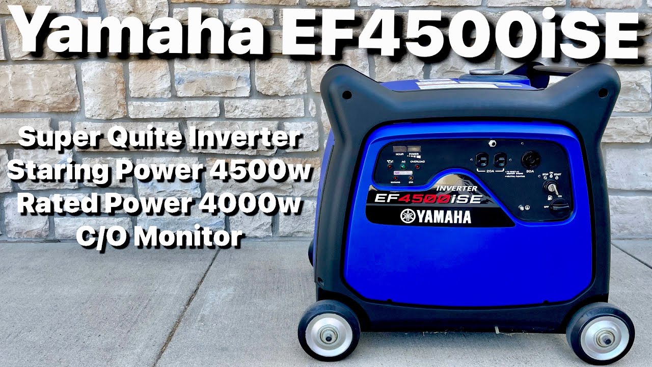 ИНВЕРТОРНЫЙ ГЕНЕРАТОР YAMAHA EF4500ISE 4500 ВАТТ С ДАТЧИКОМ CO