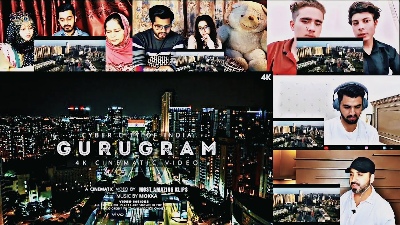 The Millennium City of India: Reaction | Gurugram City 4K Video | Gurgaon City | Mix Public Reaction