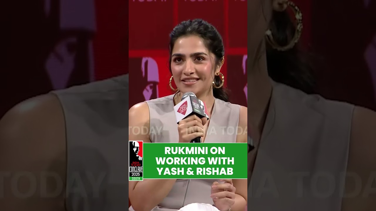 Experience of Working with Yash and Rishab Shetty Rukmini Explains | #indiatodayconclavesouth