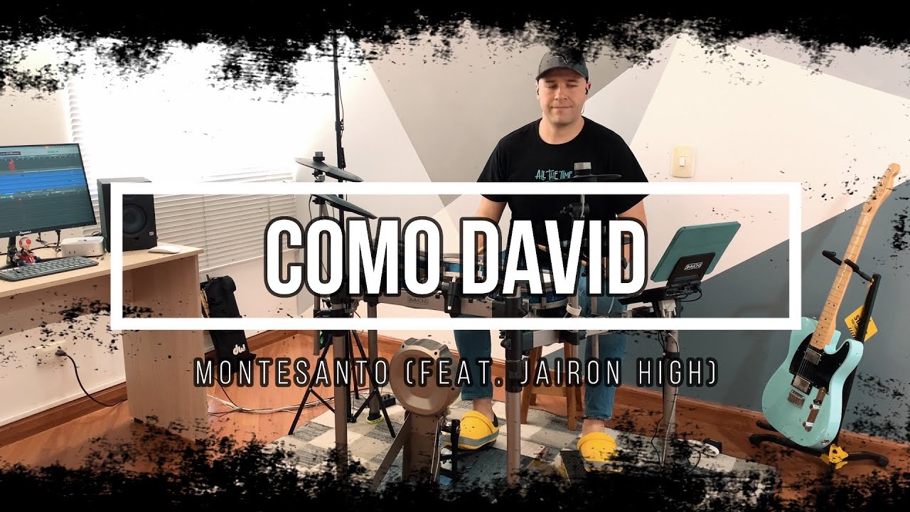 Como David - Montesanto Ft. Jairon High -Cover Batería #coverbateria #drumcover @Montesantoficial