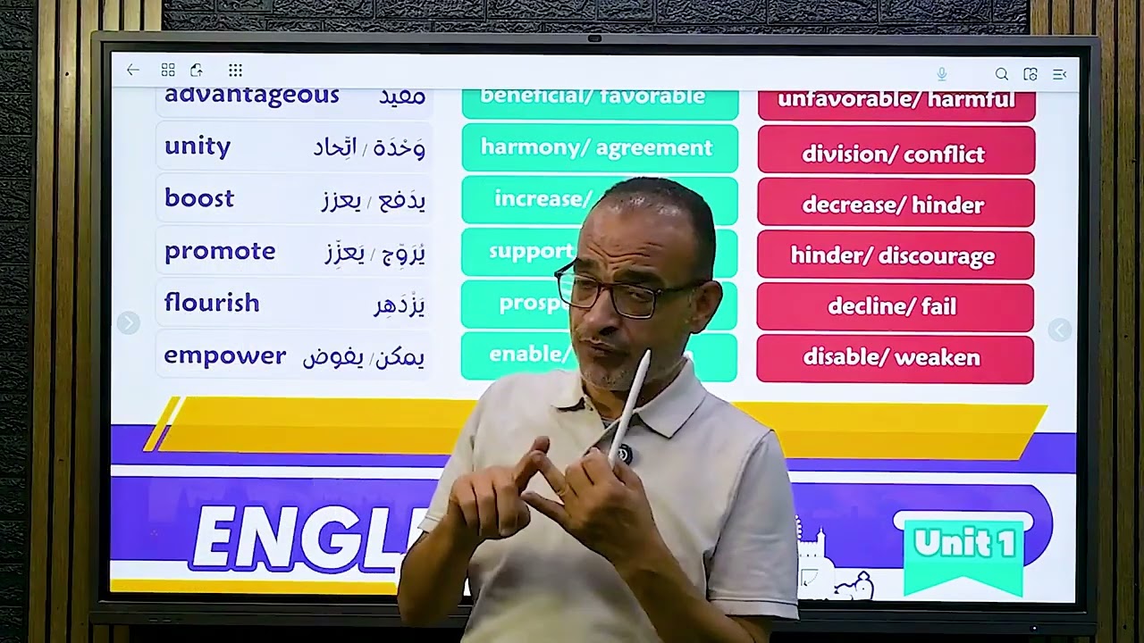 الكلمات كلها تانية ثانوي