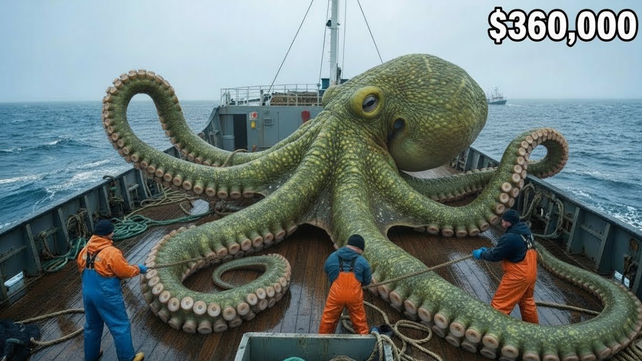 How Fishermen Make $360,000 in 5 Days Giant Octopus Fishing | Deep Sea Creatures