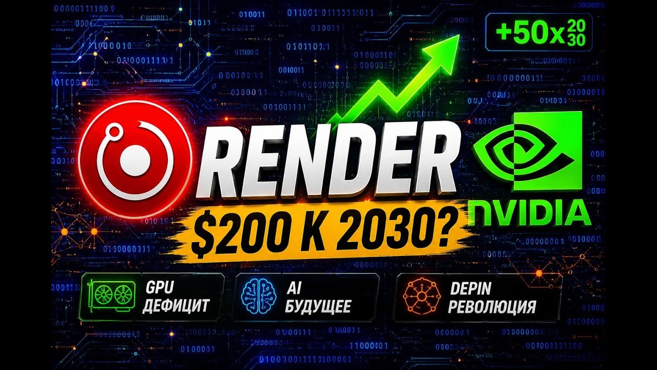 Render (RENDER / RNDR) это NVIDIA 2.0? 🚀 AI-бум?