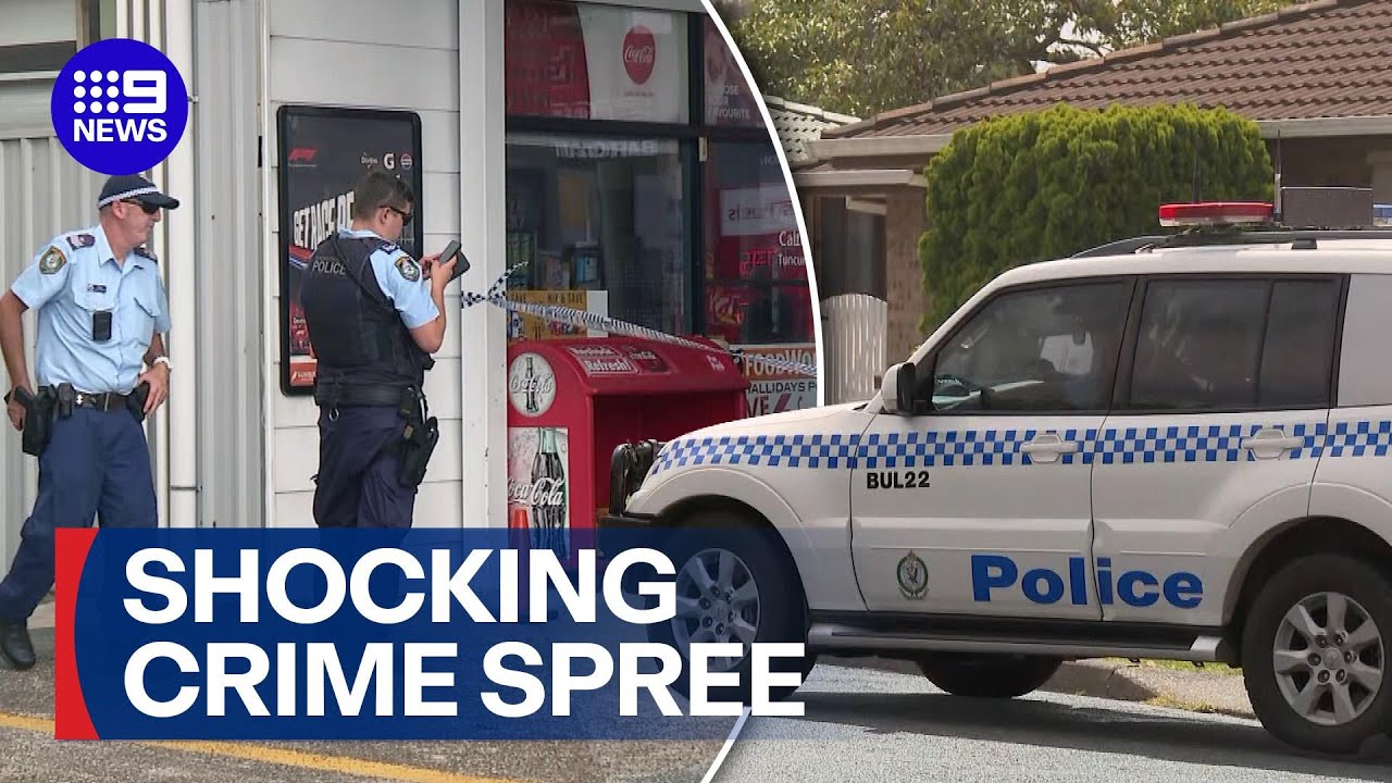 Man shot dead by police after suspected domestic violence stabbing and pursuit | 9 News Australia