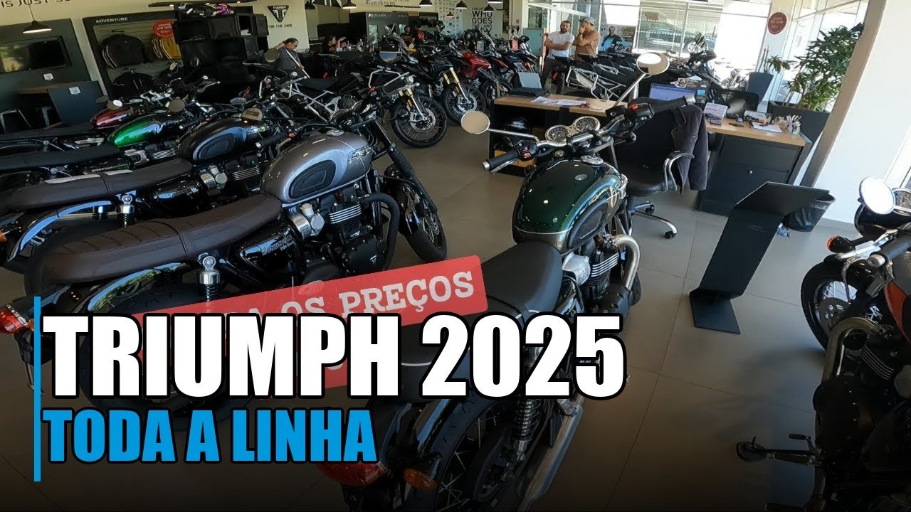 FUI CONFERIR AS MOTOS DA TRIUMPH 2025 | PREÇOS E PROMOÇÕES