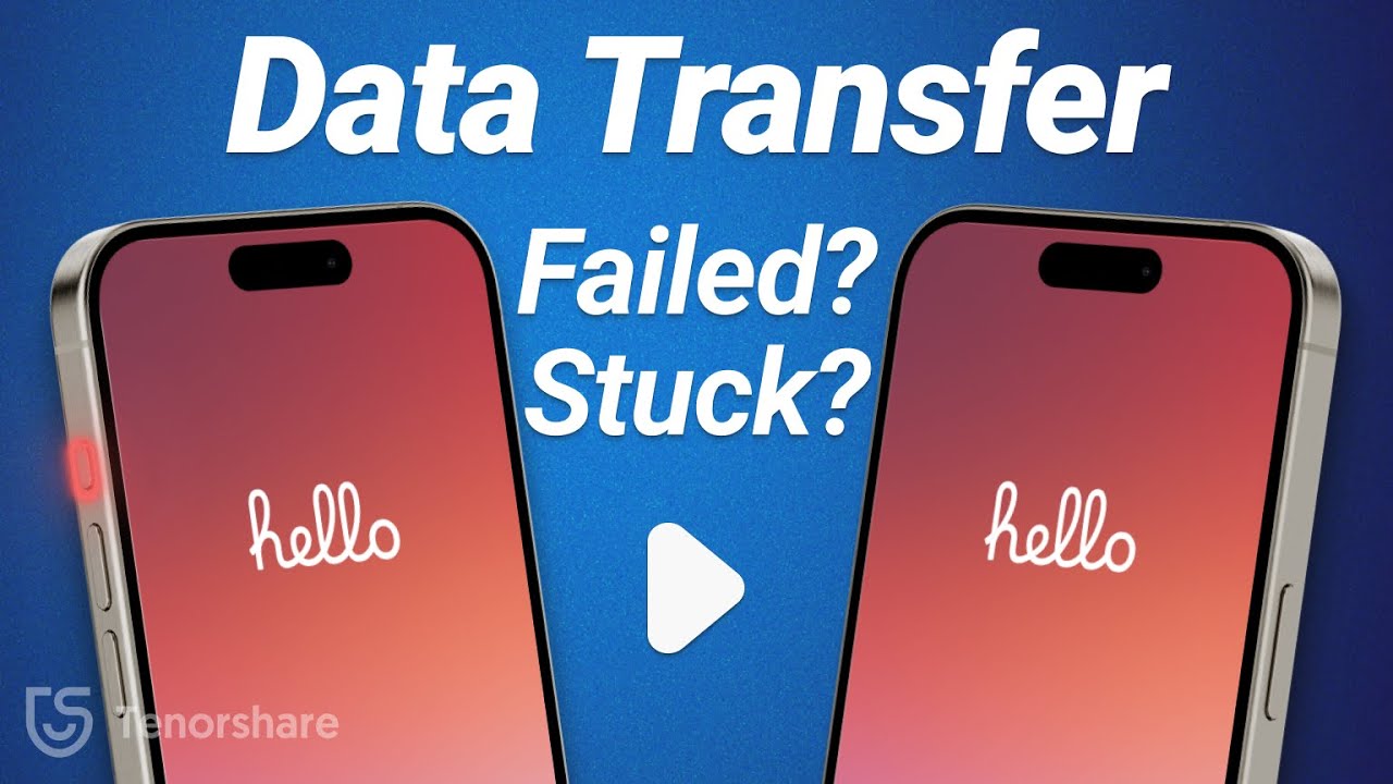Transfer Data to New 15/16 iPhone Failed? Data Transfer Canceled? Time Remaining 1 Minute? Fixed!!!!