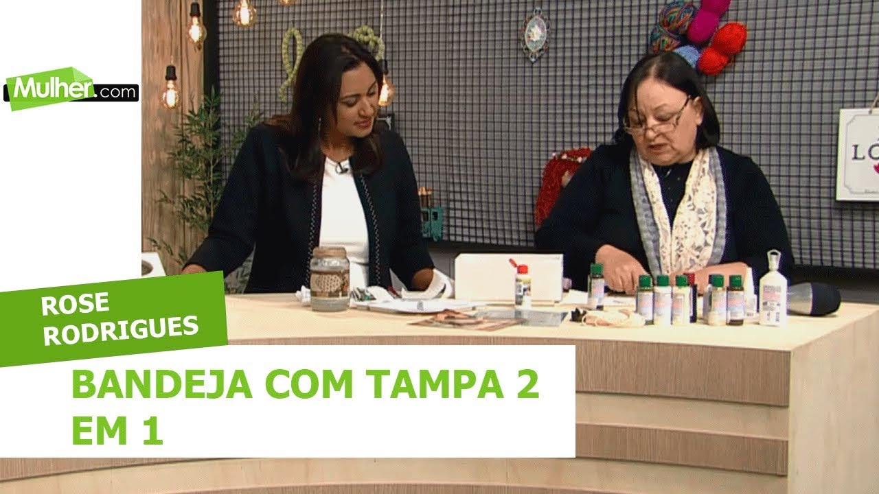 Bandeja com Tampa 2 em 1 - Rose Rodrigues - 08/07/2019
