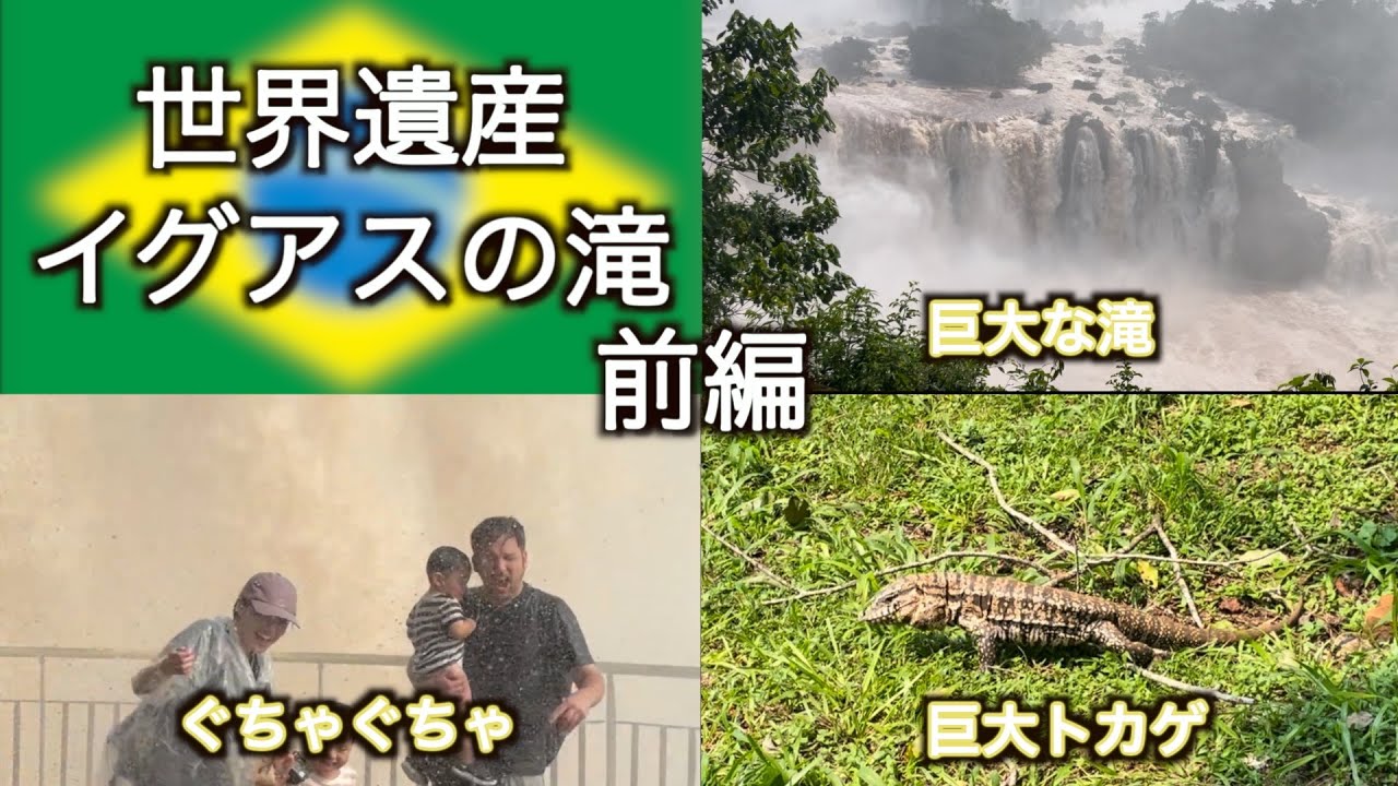 ※濁流映像あり【世界遺産】イグアスの滝に打たれて【ブラジル側】