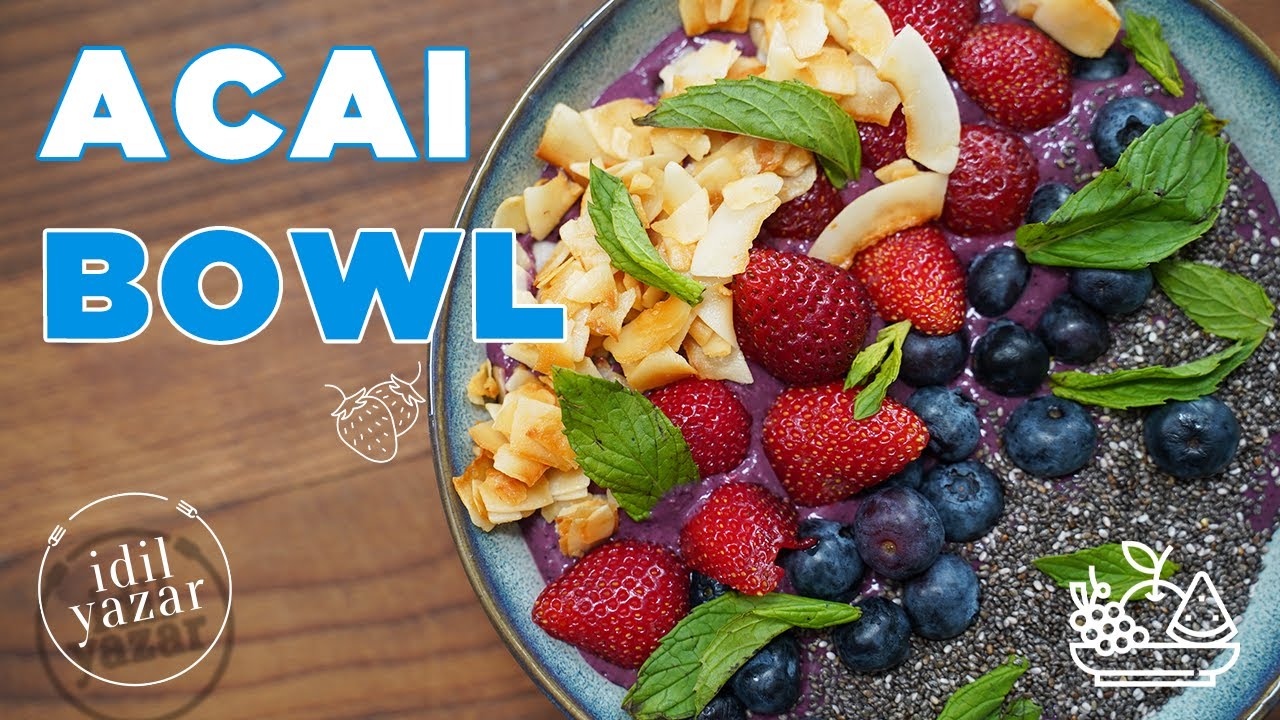 Güne Müthiş Başlamanızı Sağlayacak Meyveli Acai Bowl Tarifi!🥣