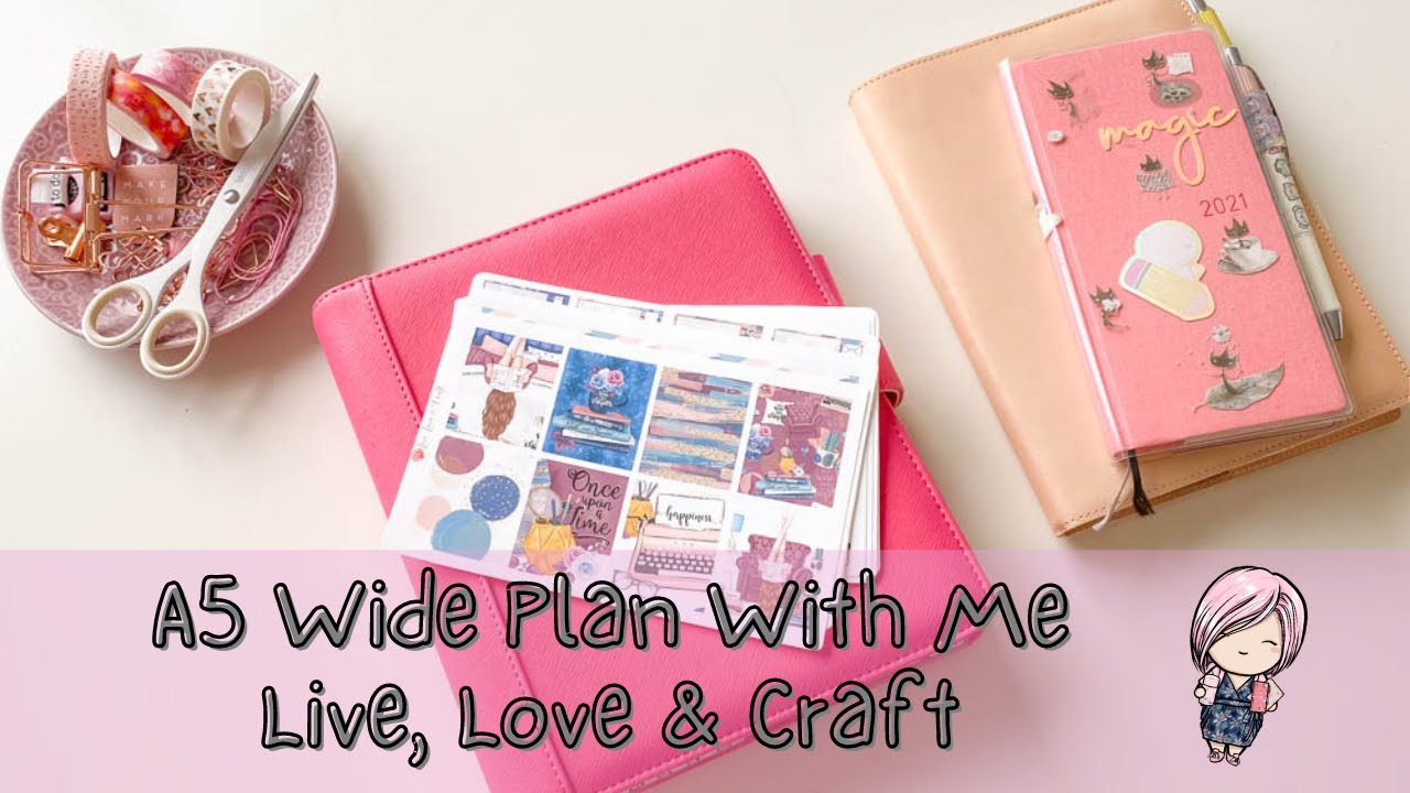 A5 Wide Raspberry Plan With Me