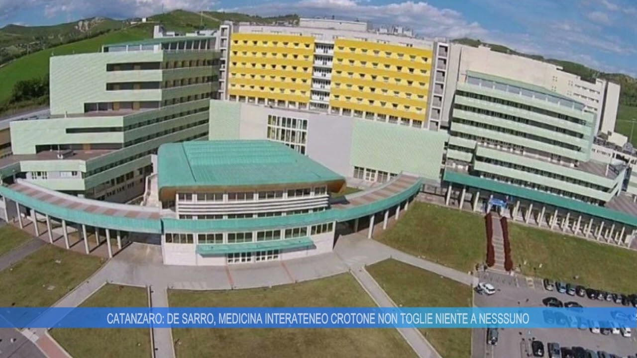 CATANZARO: DE SARRO MEDICINA INTERATENEO CROTONE NON TOGLIE NIENTE A NESSUNO