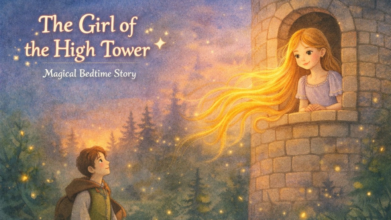 The Girl of the High Tower | Magical Fairy Tale Story for Kids 🌟