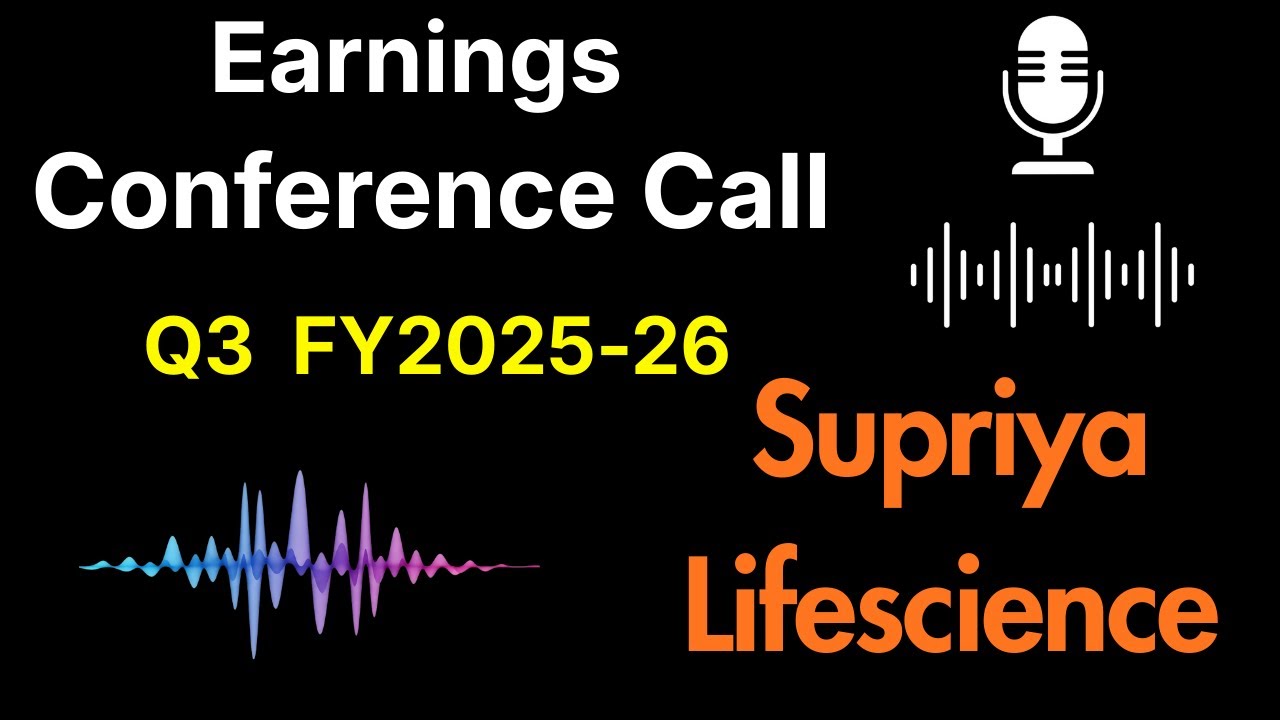 Supriya Lifescience share Q3 FY2025-26 Earnings Conference Call ||