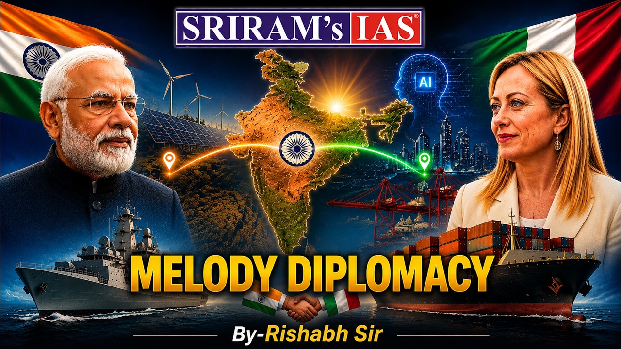 India-Italy Strategic Partnership Explained | IMEC, AI, Defence & Global South | UPSC 2026