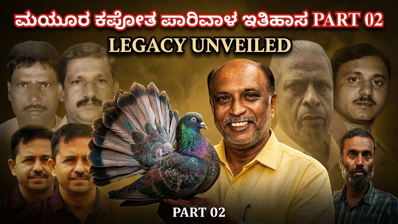 ಮಯೂರ ಕಪೋತ ಪಾರಿವಾಳ ಇತಿಹಾಸ PART 02 Babu’s Rare Pigeon Breeds & Muneshwara Daavadi Legends #pigeonpulse
