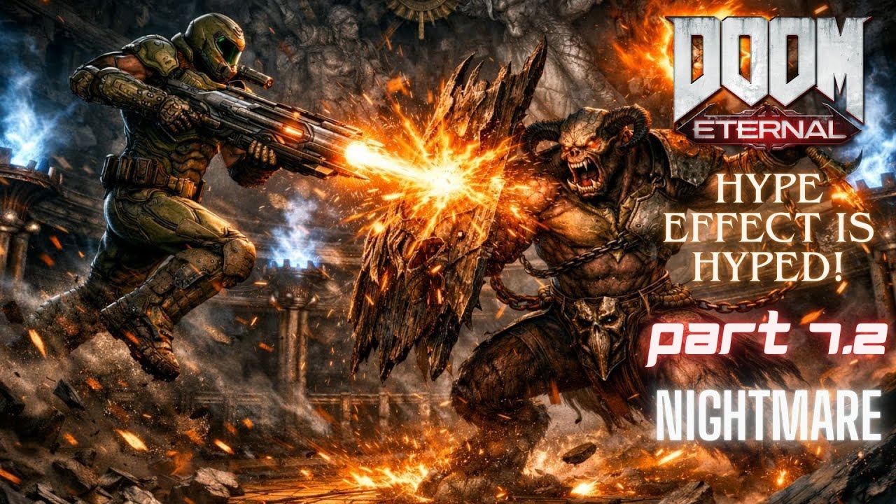 DOOM Eternal! Прохождение на уровне сложности - кошмар! Часть 7.2 - Ядро Марса!