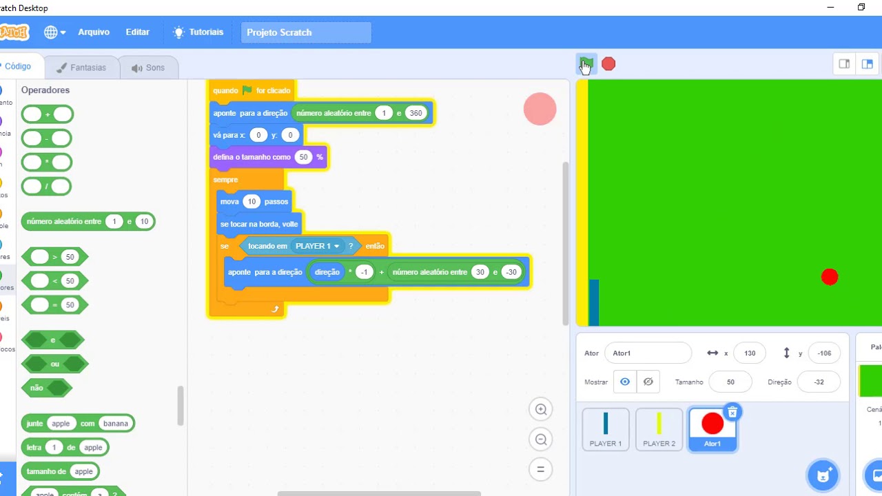 SCRATCH | PING PONG | - Como fazer um jogo de Ping Pong no SCRATCH