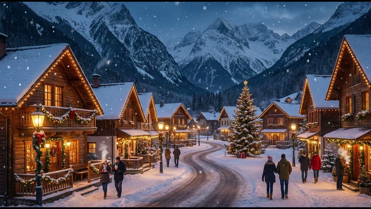 Magical Snowy Village Ambience – Cozy Christmas Lo-Fi for Relaxing, Study & Sleep